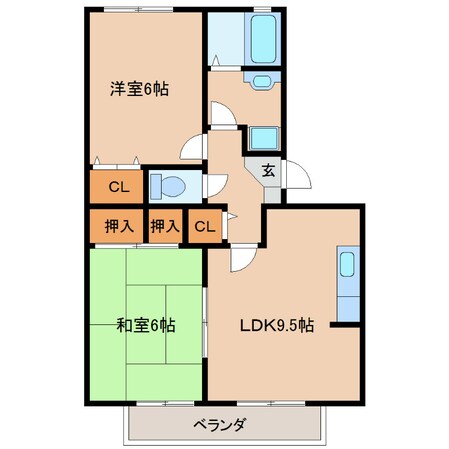 シャンポールの物件間取画像